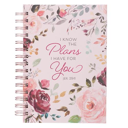 Wirebound Journal -I Know The Plans I Have For You Large Hardcover