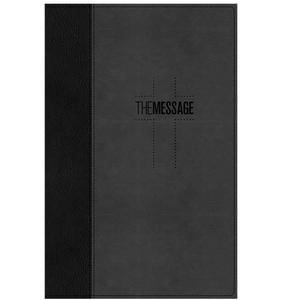 The Message Deluxe Gift Bible Black / Slate (Imitation Leather)