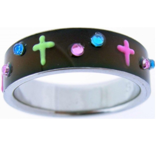 Ring - Color Change Cross (Size 6)