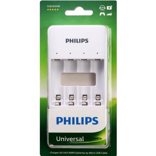 Chargeur Universel Philips PNC-251 – Pour Piles AAA, AA, C, D Et 9V Ni-Cd – Neuf