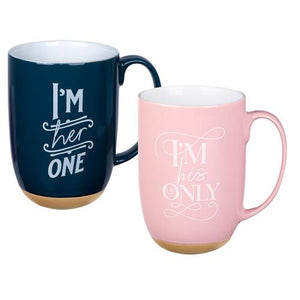 Ceramic Mug -I Am Her One, I Am His Only (Set Of 2)