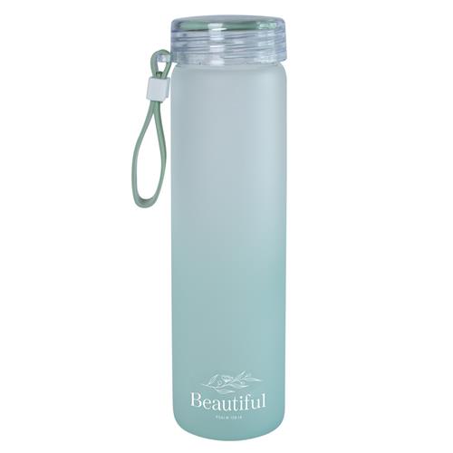 Frosted Glass Water Bottle - Beautiful