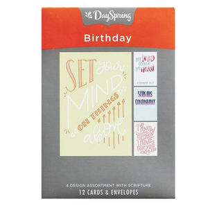 Card - Birthday, Bible Letters (Assorted)