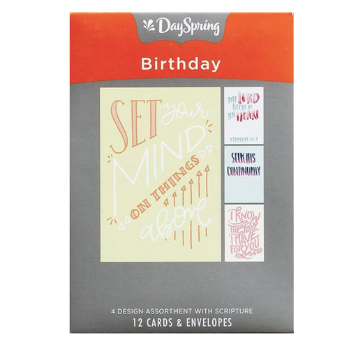 Card - Birthday, Bible Letters (Assorted)