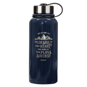 Stainless Steel Water Bottle -Desires Of Your Heart