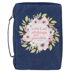 PolyCanvas Bible Case -With God All Things Matt