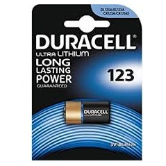 Battery - Duracell CR123A 3V Lithium