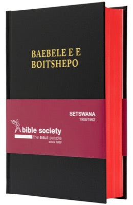 Setswana 1908 Medium Size Bible (Black)