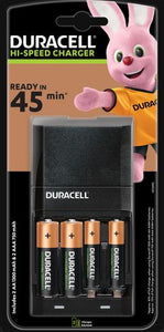 Battery - Duracell 45min Charger + 2xAA + 2xAAA