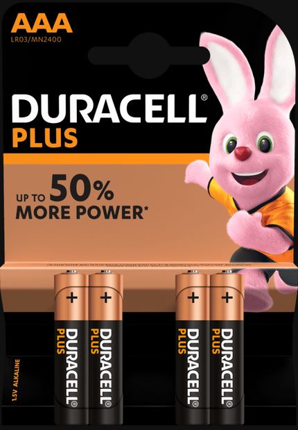 Battery - Duracell AAA 1.5V Alkaline 4-pack