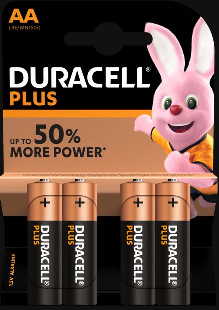 Battery - Duracell AA 1.5V Alkaline 4-pack