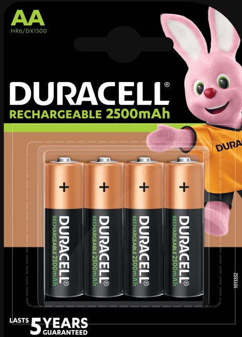 Battery - Duracell Rechargeable AA 2500 mAh (4 pack)