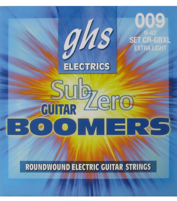 ghs Boomers Electric Guitar Strings 9-42 Extra Light Sub Zero