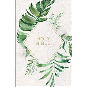 Bible  -KJV On The Go Bible White Floral