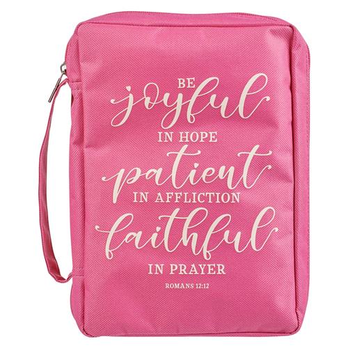 Poly-canvas Bible Bag -Joyful, Patient, Faithful