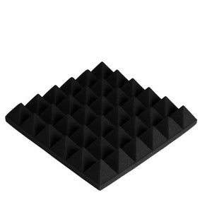 Acoustic Panel 300x300 Pyramid Black (12 Pieces)