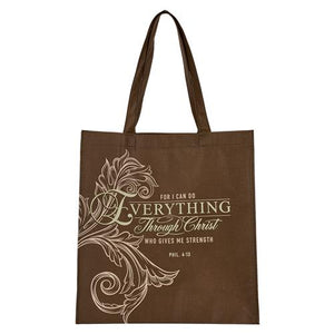 Non-Woven Tote Bag -For I Can Do Everything Through Christ