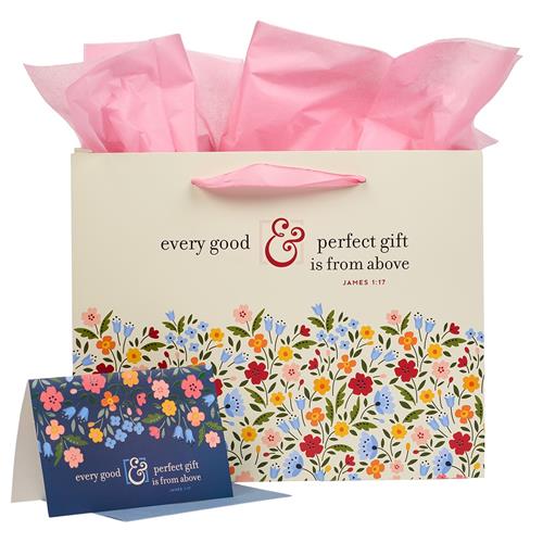 Gift Bag With Card -Every Good & Perfect Gift James 117