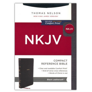 Bible  -NKJV Compact Reference Bible Black IM