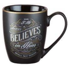 Stoneware Mug - Whoever Believes (John 3v16)