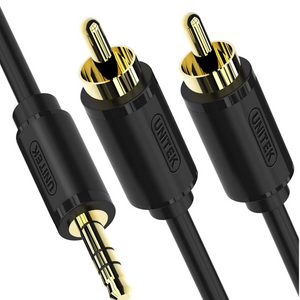 Unitek 3.5mm to 2RCA Audio Cable (Y-C938BK) 1.5m