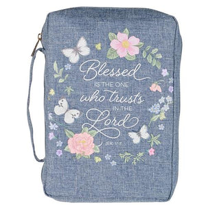 Polyester Bible Case -Blessed Is The One Who Trusts