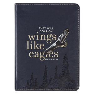 Journal -Wings Like Eagles Handy-Sized Faux Leather