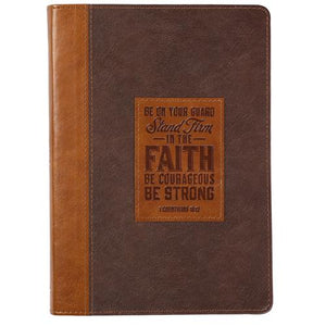 Faux Leather Journal -Stand Firm In The Faith