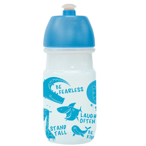 Plastic Water Bottle -Be Fearless Blue (Kids)