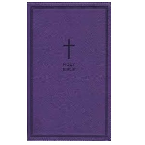 NKJV Large Print Thinline Reference Bible (Purple)