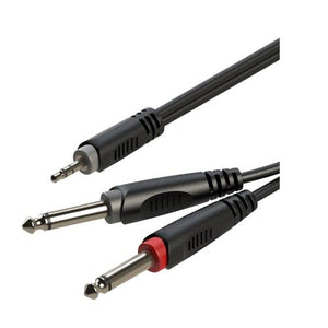 Samurai Series Audio connection Cable 3.5mm st Male -6.3mm mono male  2M