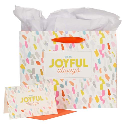 Gift Bag With Card -Be Joyful Always
