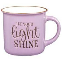 Ceramic Mug - Let Your Light Shine Lavender (Matthew 5v16)