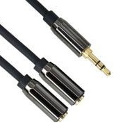 Kolitron 3.5mm Stereo Cable Audio Splitter M-F-F