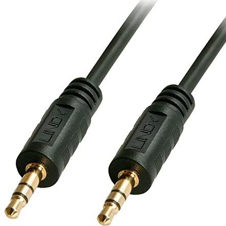 Lindy -5m 3.5mm stereo male to male cable 35644