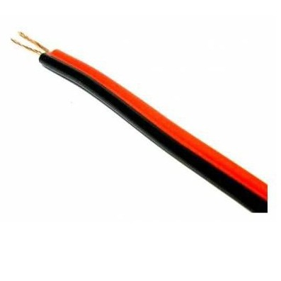 Cable - Ripcord 0.5mm Red/Black /m