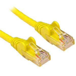 Cable -1m cat5e moulded flylead yellow