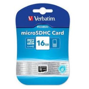 Memory - 16GB Verbatim MicroSD Class10 Full HD