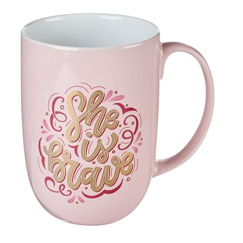 Ceramic Mug -She Is Brave