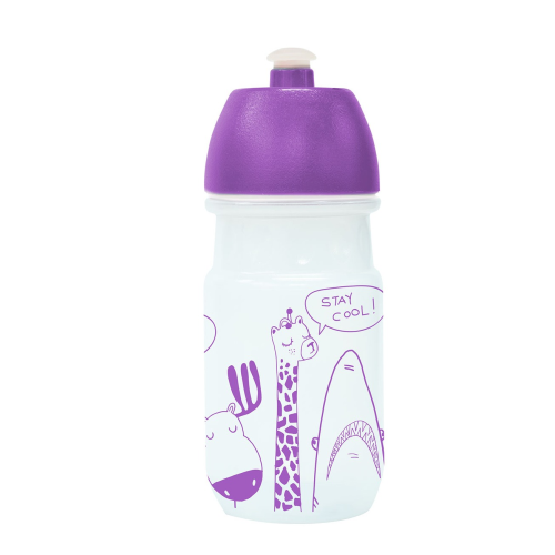 Plastic Water Bottle -Stay Cool Purple (Kids)