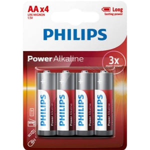 Battery - Philips AA 1.5V Power Alkaline 4-pack