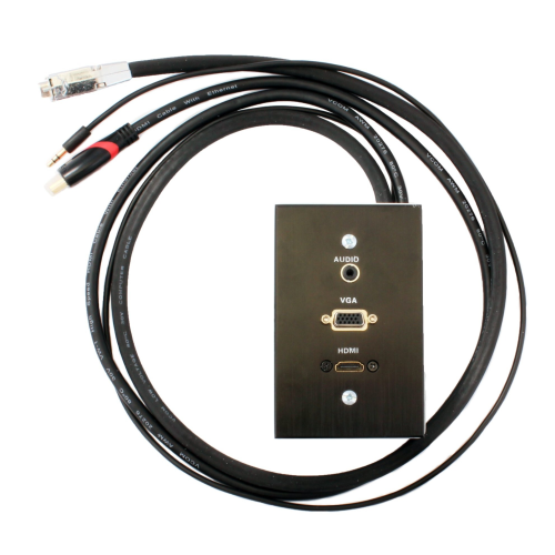 Adaptor -Wall Box 15 Pin Male To Female VGA Cable 1m/Audio/Hdmi
