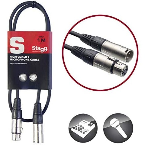 Stagg XLR-XLR Mic Cable 1m
