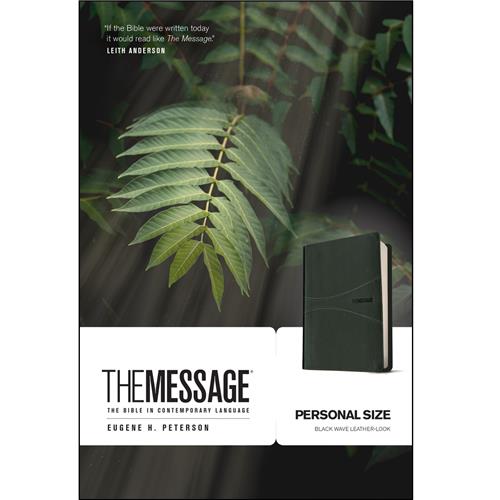 Bible - The Message Personal Size Black Wave