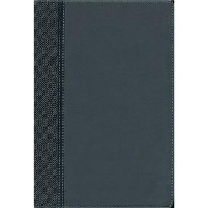 Bible -NIV Thinline Ref Large Print Red Letter Gray (Comfort Print)(Imitation Leather)