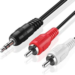 Cable -Lindy -5m 1x 3.5mm stereo male to 2 x RCA M cable 35683