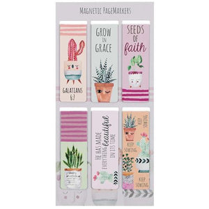 Magnetic Pagemarkers -Grow In Grace Set Of 6