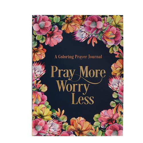 Colouring Prayer Journal -Pray More Worry Less (Paperback)
