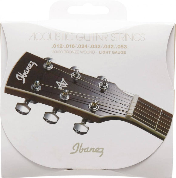 Ibanez Acoustic Guitar Strings .01-.047 Extra Light, Bronze Wound
